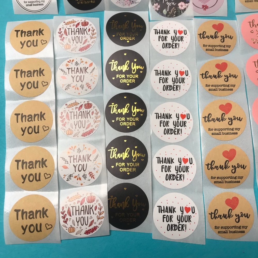 200 assorted thank you stickers 1” - Picture 13 of 14